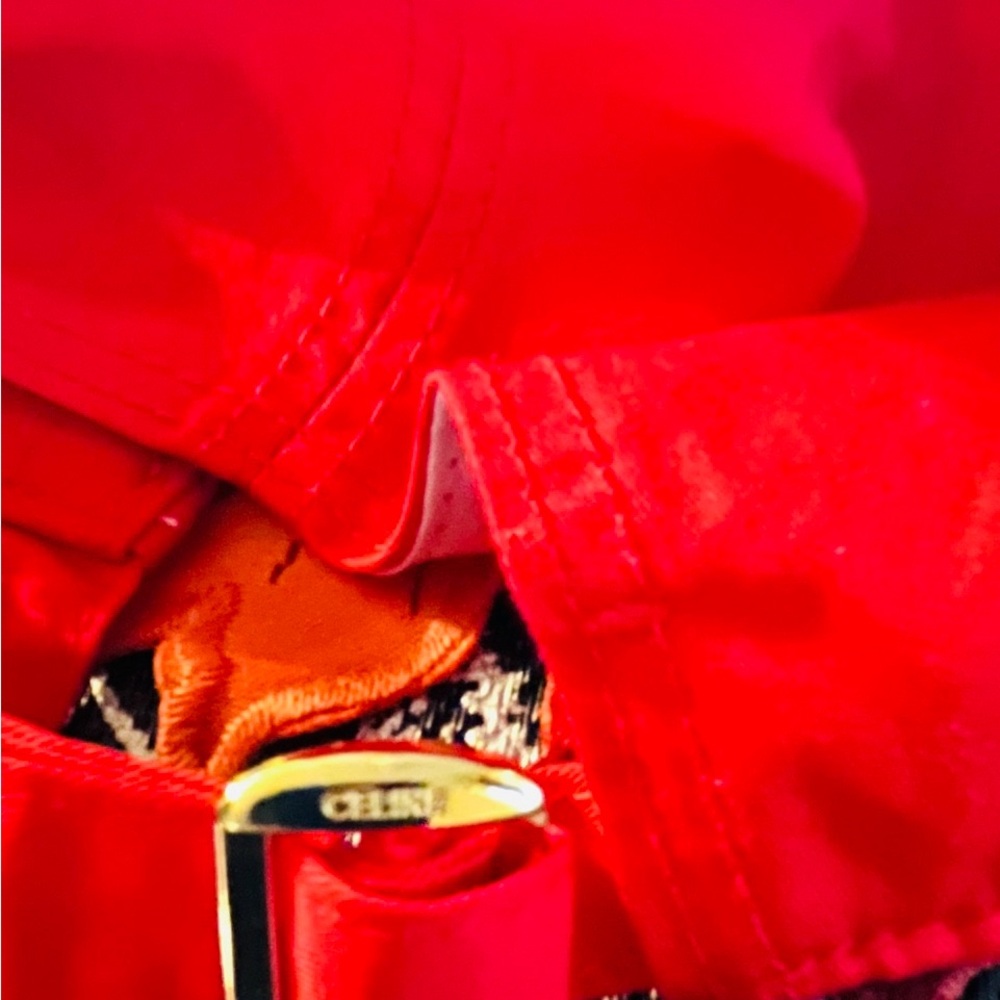 Celine Red Cap with White Logo - Picture 5 of 6
